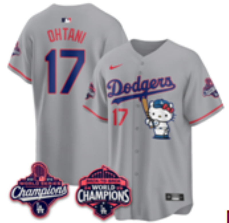 men Los Angeles Dodgers #17 Ohtani grey Game 2026 Nike MLB Jersey 0523002->los angeles dodgers->MLB Jersey